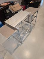 Opvouwbare campingtafel met opbergruimte, Caravans en Kamperen, Kampeeraccessoires, Ophalen, Gebruikt