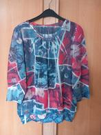 Blouse met kleurrijke print - Maat M, Ophalen of Verzenden, Zo goed als nieuw, Maat 38/40 (M), Overige kleuren