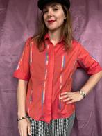 Vintage rode blouse - India - print - 38/M/medium, Gedragen, Maat 38/40 (M), Vintage, Ophalen of Verzenden