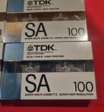 8 x TDK SA100 cassettebandjes geseald, 2 t/m 25 bandjes, Overige genres, Ophalen of Verzenden, X