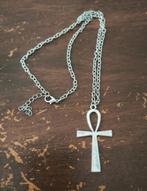 Ank - Ankh - Ketting - Gothic - Goth, Sieraden, Tassen en Uiterlijk, Kettingen, Ophalen of Verzenden, Zo goed als nieuw, Verstelbaar