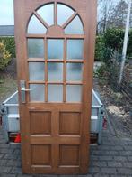 Te koop hardhouten buitendeur, Ophalen, Buitendeur, 200 tot 215 cm