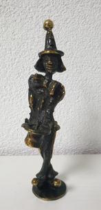 Verbronsde Beeldje stijlvolle levendigheid clown , Antiek en Kunst, Ophalen of Verzenden