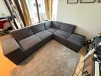 Donkergrijze hoekbank 261x216, Huis en Inrichting, Banken | Bankstellen, Ophalen, 250 tot 300 cm, Hoekbank, Zo goed als nieuw