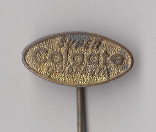 Colgate Tandpasta speldje, Verzamelen, Speldjes, Pins en Buttons, Gebruikt, Speldje of Pin, Overige onderwerpen, Ophalen of Verzenden