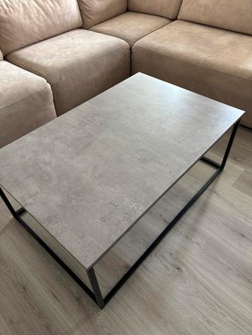 Salontafel rechthoekig, beton look - Lengte 115 cm beschikbaar voor biedingen