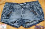 Gloednieuwe IL DOLCE korte jeans broek maat 30” (36/38), Nieuw, Blauw, W30 - W32 (confectie 38/40), Ophalen of Verzenden