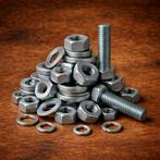 450 delige RVS partij bouten en moeren, Doe-het-zelf en Verbouw, IJzerwaren en Bevestigingsmiddelen, 50 tot 100 mm, Nieuw, Ophalen of Verzenden