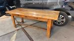 Antieke Franse boeren kersenhouten eettafel 200 x 80, Antiek en Kunst, Ophalen