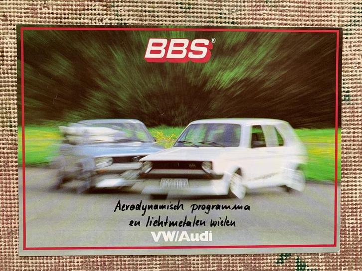 Nederlandse brochure originele BBS lichtmetalen velgen 1982, Boeken, Auto's | Folders en Tijdschriften, Zo goed als nieuw, Overige merken