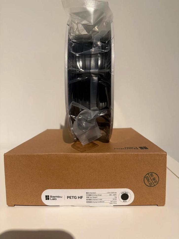 Bambu Lab PETG HF Spool Filament - Black - 33102, Computers en Software, 3D-printerbenodigheden, Nieuw, Ophalen of Verzenden