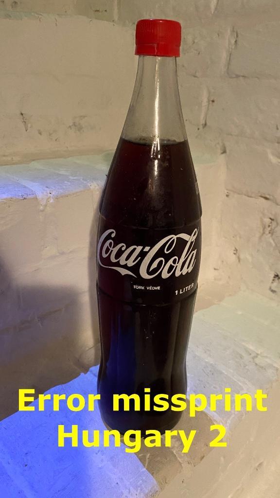 Oude Hongaarse Coca-Cola fles uit jaren 80's MISDRUK 1, Verzamelen, Merken en Reclamevoorwerpen, Verzenden