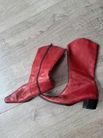 Rode vintage laarzen 41, Hoge laarzen, Ophalen of Verzenden, Gedragen, Rood