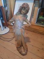 Jugendstil,  art nouveau dame van gips, jaren 20., Ophalen of Verzenden, Zo goed als nieuw