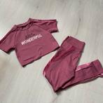 roze ZARA gym set top + lange legging mt 9-10, Verzenden, Gebruikt, Meisje