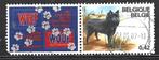 B 90 - 2002 - Belgie/Rashonden/Schipperke + tab, Verzenden, Overige landen, Gestempeld