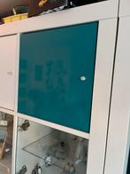 Ikea kallax inzet deurtjes 2 x aquagroen/blauw, Ophalen, Gebruikt, Minder dan 150 cm, Minder dan 100 cm