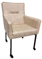 Eetkamer stoel Eco leer kleur Beige   wielen voorraad actie, Overige kleuren, Verzenden, Nieuw, Eetkamer stoel Eco leer kleur Cognac  wielen voorraad actie