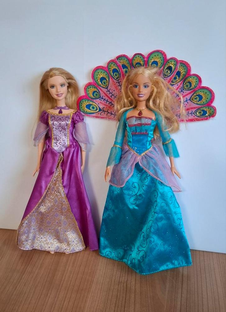 Barbie Eiland Prinses Set Rose & Luciana, Kinderen en Baby's, Speelgoed | Poppen, Gebruikt, Barbie, Ophalen of Verzenden