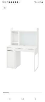 Ikea Micke bureau + opbouw 105x50cm, Ophalen, Zo goed als nieuw, Bureau