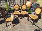 4 heele nete antieke barok noten Engels eetkamer stoelen, Antiek en Kunst, Antiek | Meubels | Stoelen en Banken, Ophalen