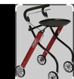 Indoor Rollator zo goed als nieuw, kleur rood, Diversen, Rollators, Ophalen, Zo goed als nieuw