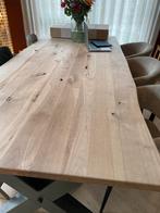 Eettafel 220x100 Eikenhouten tafel, Huis en Inrichting, Tafels | Eettafels, Gebruikt, Eikenhout, 200 cm of meer, Vijf personen of meer