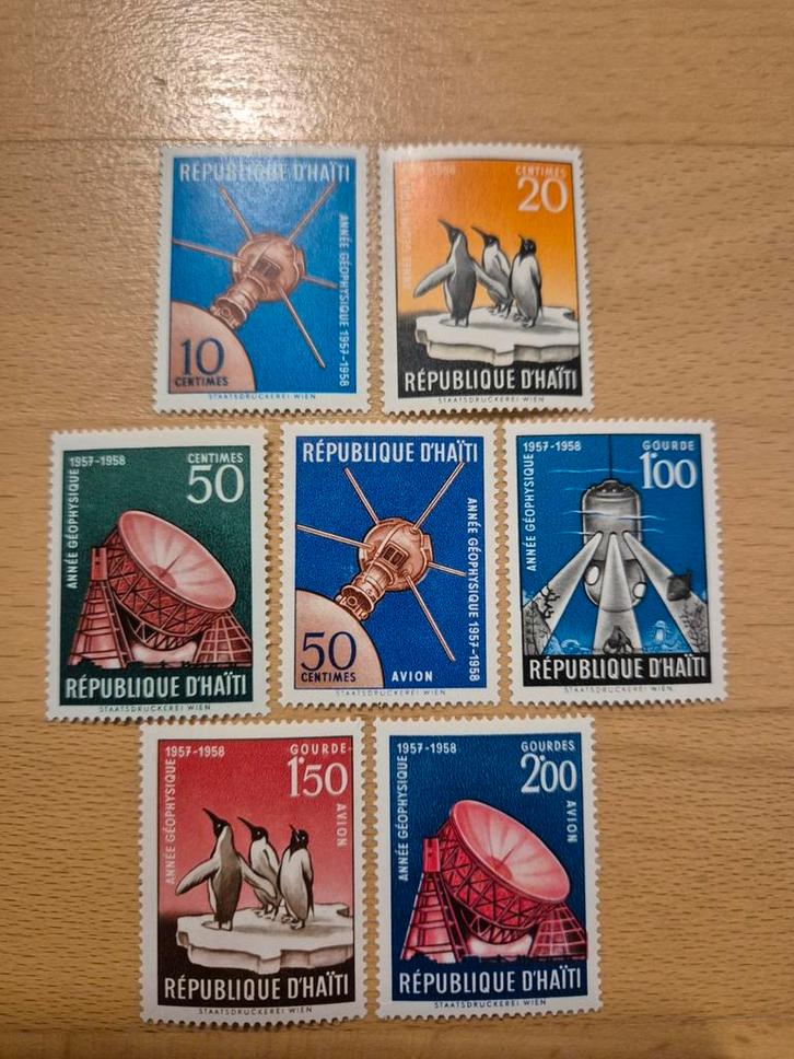 Haïti 1958 ruimtevaart, Postzegels en Munten, Postzegels | Amerika, Postfris, Midden-Amerika, Ophalen of Verzenden