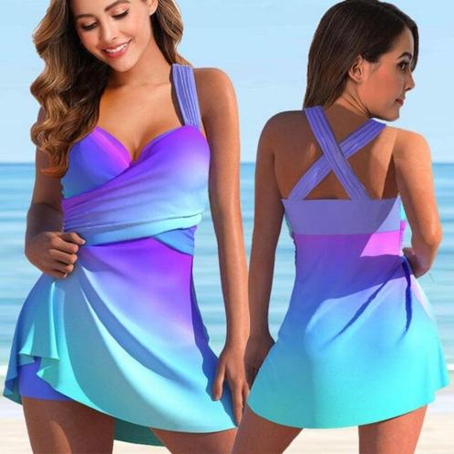 Badpakjurk turquoise roze 34 36 38 40 42 44 46 48 zwemjurk, Kleding | Dames, Badmode en Zwemkleding, Nieuw, Badpak, Blauw, Ophalen of Verzenden