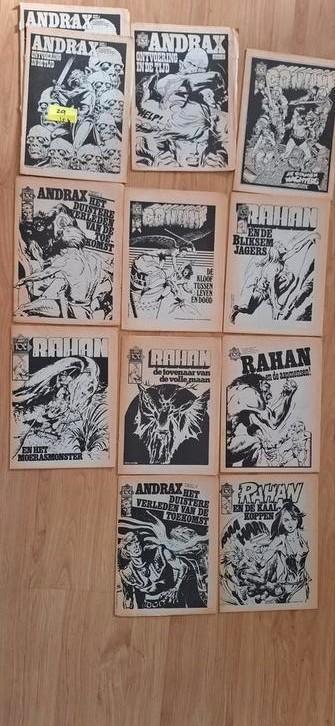Oude Pep Stripboeken Collectie - Conan, Rahan, Andrax, Boeken, Stripboeken, Gelezen, Meerdere stripboeken, Ophalen of Verzenden