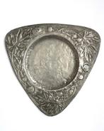 Grote Art Nouveau schaal tin antiek vintage arts and crafts, Antiek en Kunst, Antiek | Tin, Verzenden