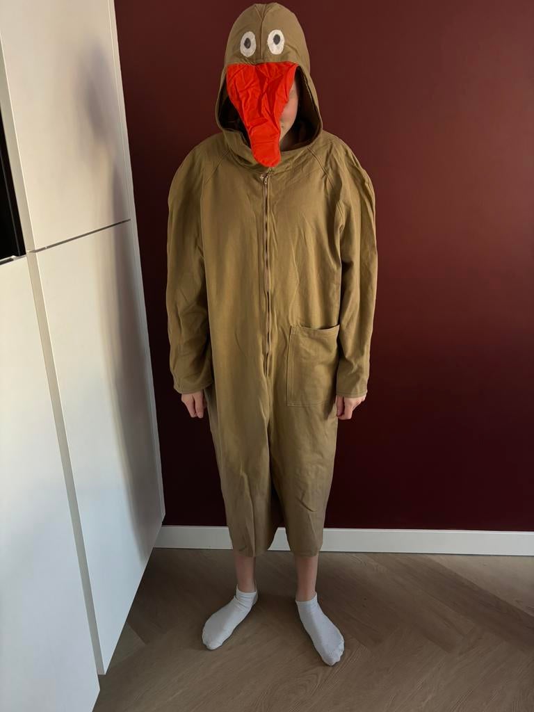 Carnaval verkleedkleding eend eendenpak, Hobby en Vrije tijd, Feestartikelen, Gebruikt, Kostuum, Carnaval, Ophalen