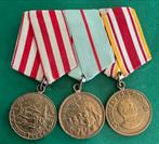 3 Militaire medailles Rusland Leningrad Stalingrad en Japan, Overige gebieden, ., Lintje, Medaille of Wings, Ophalen of Verzenden