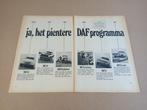 Reclame (uit oud tijdschrift) DAF Programma/ Auto (1968), Verzamelen, Auto's, Gebruikt, Verzenden