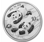 10x zilveren munt panda 2022, Postzegels en Munten, Munten | Azië, Ophalen of Verzenden, Oost-Azië, Losse munt, Zilver