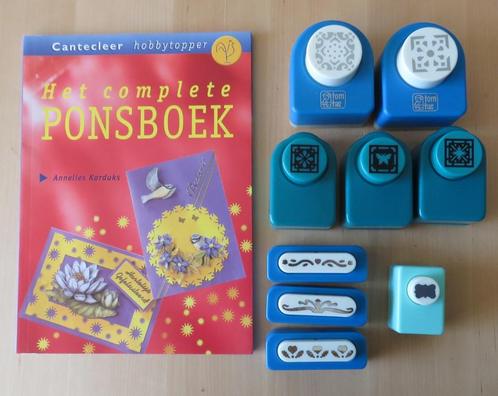 Ponsboek met 9 ponsen., Hobby en Vrije tijd, Knutselen, Zo goed als nieuw, Gereedschap of Toebehoren, Ophalen