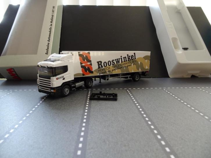 030 awm 53293 herpa rooswinkel horeca city oplegger 1:87, Hobby en Vrije tijd, Modelauto's | 1:87, Nieuw, Bus of Vrachtwagen, AWM