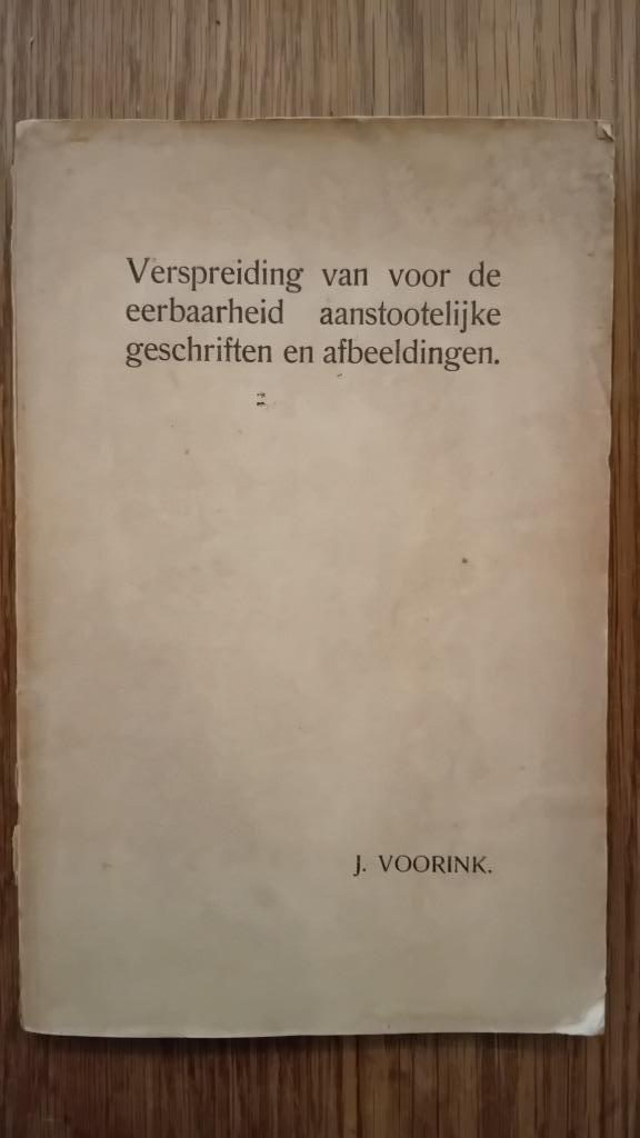 Verspreiding van voor de eerbaarheid aanstootelijke geschrif, Boeken, Overige Boeken, Gelezen, Verzenden