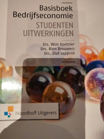 Basisboek Bedrijfseconomie Studentenuitwerkingen beschikbaar voor biedingen