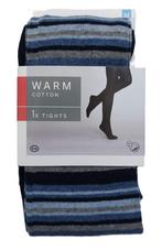 Te koop blauw en grijs gestreept winter panty., Ophalen of Verzenden, Zo goed als nieuw, Blauw, Panty