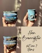 Keramist Han Boerrigter - Aardewerk set van 7, Antiek en Kunst, Antiek | Keramiek en Aardewerk, Ophalen of Verzenden