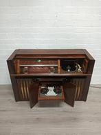 Fx997A,Vintage Radio Meubel met Platenspeler en Bandrecorder, Antiek en Kunst, Antiek | Tv's en Audio, Ophalen