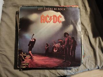 2 AC/DC Lp's vinyl, oud, Let there be Rock, Back in Black beschikbaar voor biedingen