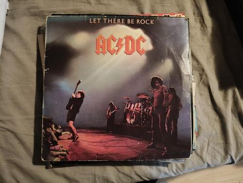 2 AC/DC Lp's vinyl, oud, Let there be Rock, Back in Black, Cd's en Dvd's, Vinyl | Rock, Gebruikt, Rock-'n-Roll, Ophalen