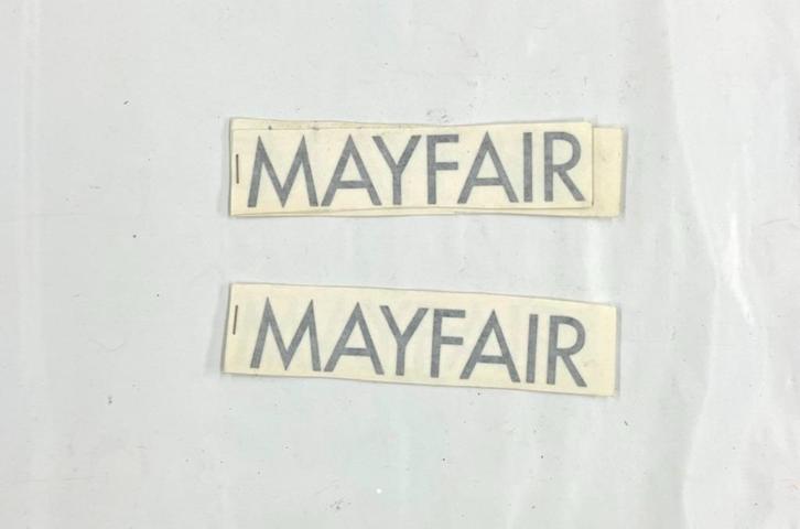 Mini MAYFAIR stickers zwart 1., Auto diversen, Tuning en Styling, Ophalen