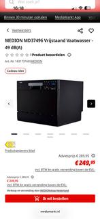 Medion vrijstaande vaatwasser tafelmodel, Witgoed en Apparatuur, Vaatwasmachines, Ophalen, Minder dan 85 cm, Minder dan 10 liter