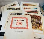 Vintage Posters Guinness Sign 1974 Norman Thelwell. 12 Stks., Ophalen of Verzenden, Gelezen, Schilder- en Tekenkunst