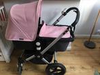 Bugaboo kinderwagen zeer compleet. Bekleding in roze en rood, Ophalen, Gebruikt, Bugaboo