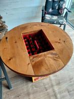 Houten tafelblad op bierkratten - zgan, Antiek en Kunst, Ophalen of Verzenden