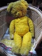 Teddybeer 70 cm met stro gevuld, beweegbaar oud, wat smoezel, Verzamelen, Beren en Cherished Teddies, Ophalen of Verzenden, Gebruikt